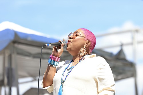 Tricia Boutte at French Quarter Fest 2023. Photo by Michele Goldfarb.