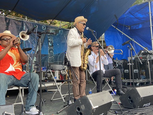 Charlie Gabriel at French Quarter Fest - April 16, 2023. Photo by Carrie Booher.