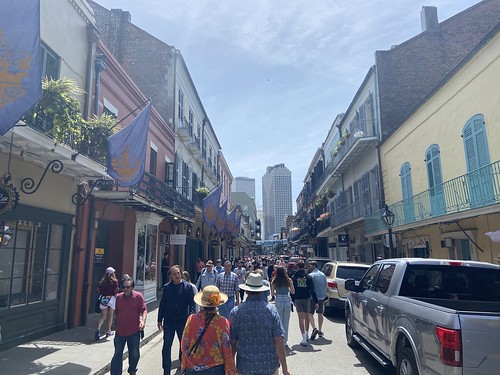Royal Street during French Quarter Fest - April 16, 2023. Photo by Carrie Booher.