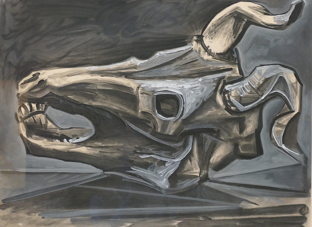 Pablo Picasso, Le Crâne de Chèvre sur la Table - Goat's skull on the table