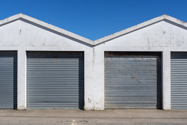 Four garage doors