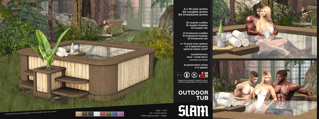 SLAM // outdoor tub (for 3) @ MAN CAVE