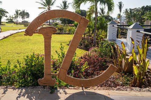 Zanzibar, Tanzania - March 14, 2023: Logo for the Royal Zanzibar Resort, an all-inclusive tropical beach resort | by m01229