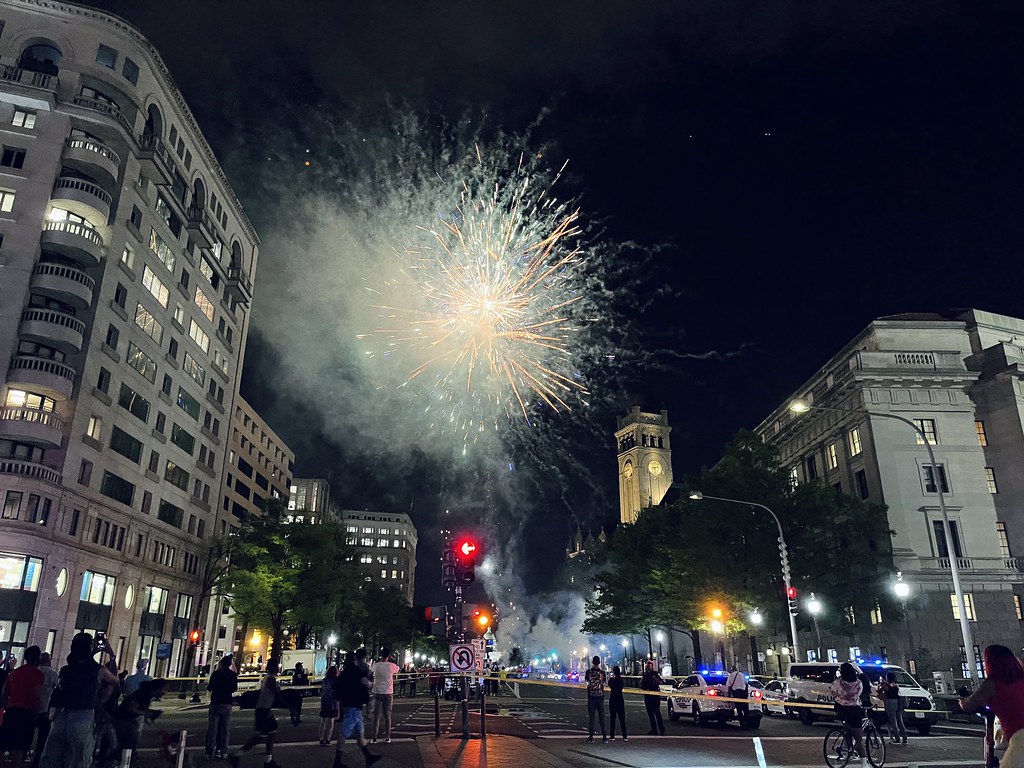 Emancipation Day fireworks | Joe Flood | Flickr