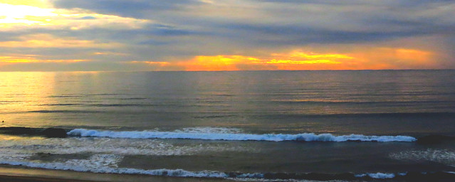 Cloudy Sunset Sky/calm sea/Southern California Shore