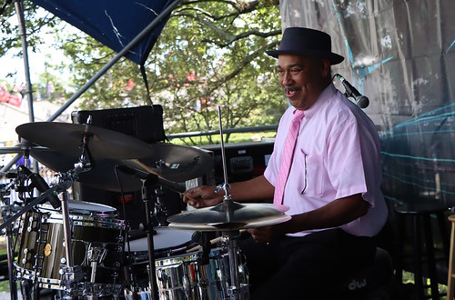Shannon Powell at French Quarter Fest 2023. Photo by Demian Roberts.