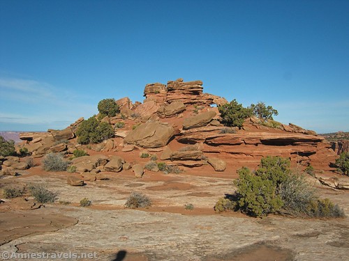 A small arch near the Orange Cliffs Overlook, Island in the Sky District, Canyonlands National Park, Utah