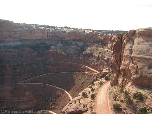 The Schafer Trail from the Schafer Canyon Overlook, Island in the Sky District, Canyonlands National Park, Utah