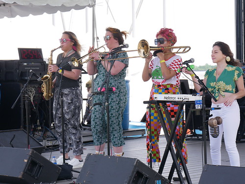 Marina Orchestra at French Quarter Fest 2023. Photo by Louis Crispino.