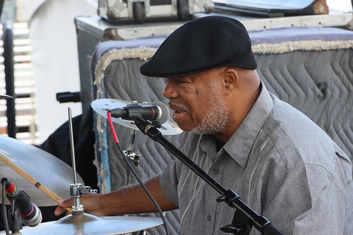 Joe Lastie at French Quarter Fest 2023. Photo by Demian Roberts.