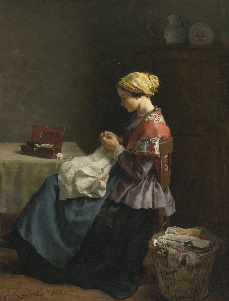 Jules Louis Breton «La petite couturière», 1858