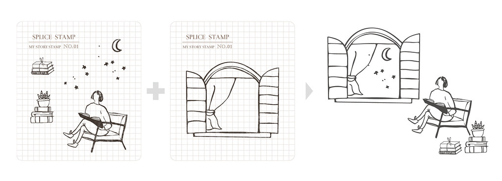 Silicone Stamps & Stamp Pads Transparent - [Story stamp] a set of 2 into | crystal stamp transparent stamp