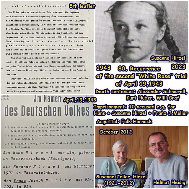80. Recurrence of the second “White Rose” trial of April 19, 1943, April 19, 1943-April 19, 2023