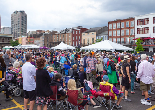 Big audience at French Quarter Fest 2023. Photo by Tom Pumphret.