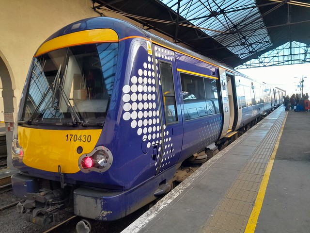 Inverness to Pitlochry by train, Inverness Railway Station, March 2023