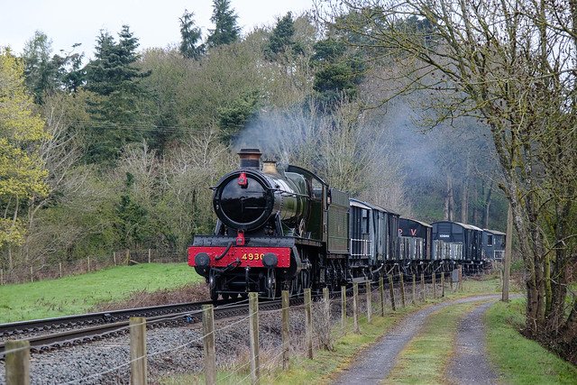 Pendennis Castle on a freight train