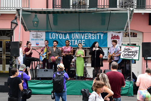 Loyola University Contemporary Ensemble at French Quarter Fest 2023. Photo by Michael White.