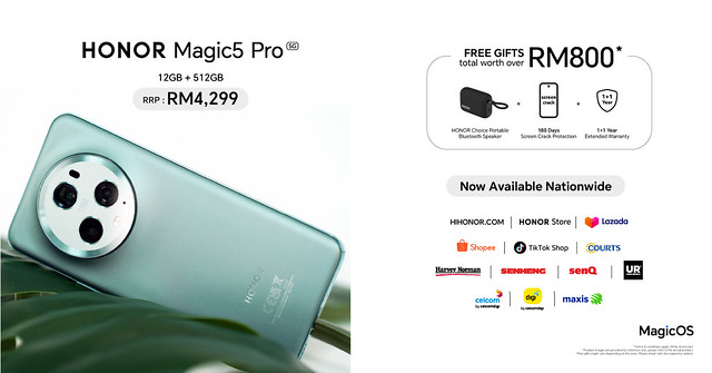 HONOR Magic5 Pro Telefon Pintar Paling Laris Tahun 2023!