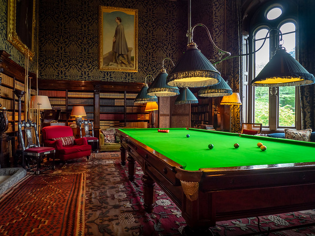 Eastnor Castle Snooker Room, Herefordshire