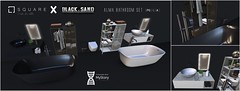 [ SQUARE ] + BLACK.SAND - ALMA Bathroom set @ ALPHA  [ April round ]