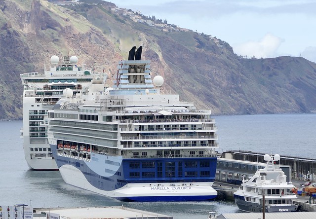 cruise ship Marella Explorer & Ventura in the port of Funchal Madeira Portugal