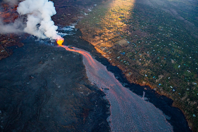 Kilauea Volcanic Eruption Leilani Estates Big Island Hawaii 2018