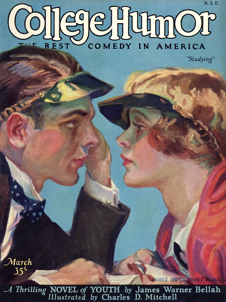College Humor 1926-03 v07n04.Collegiate World cover James Montgomery Flagg