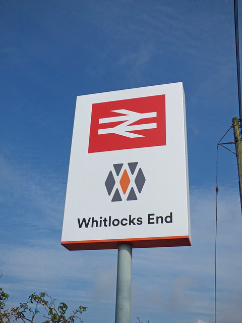 Whitlocks End Station - West Midlands Railway sign