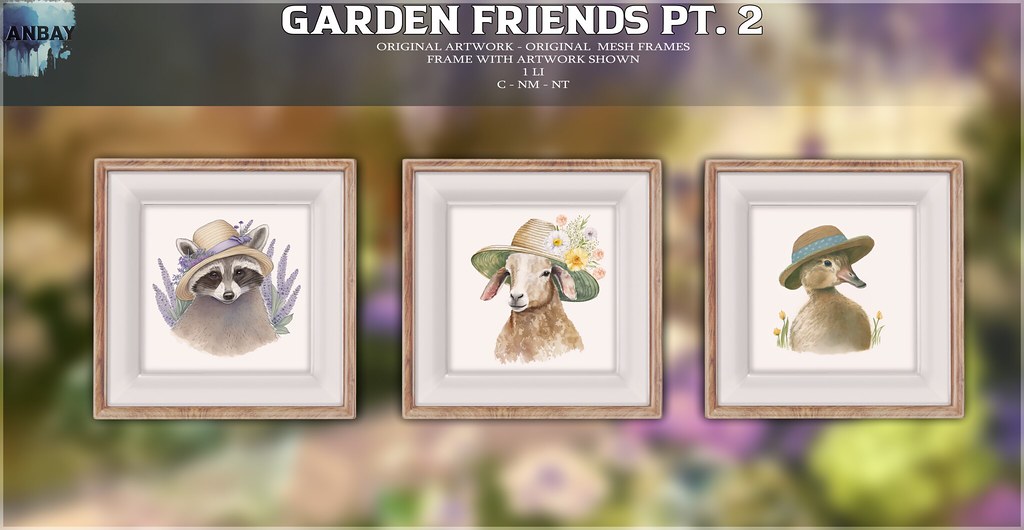 Anbay – Garden Friends Pt. 2 (for SL Home Decor Weekend Sale)