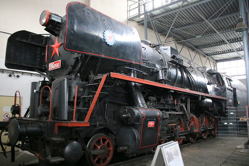 Eisenbahn-Museumsdepot Chomutov - Komotau: Güterzug-Schlepptender-Dampflokomotive der ehemaligen ČSD 556.0510 "Štokr" | by Helgoland01