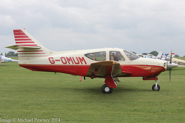 G-OMUM - 1976 build Rockwell Commader 114, at Sywell during Aero Expo 2014