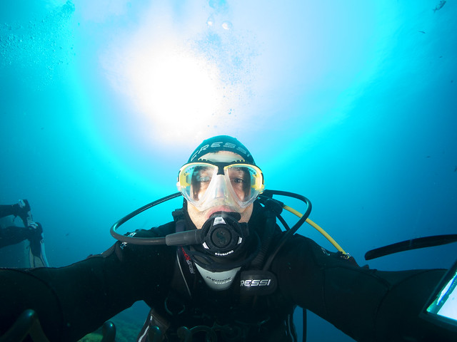 Punta del Mero - Underwater selfie