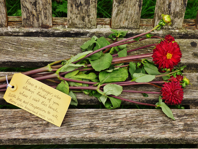 Kindness of a Stranger - A ‘Message of Love’ on a ‘Memorial Bench’, Kew Gardens @ 25 September 2022