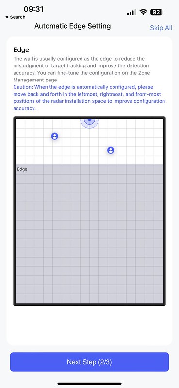 Aqara iOS App - Setup - Edge Settings
