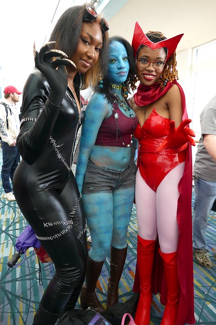 Catwoman Neytiri and Scarlet Witch