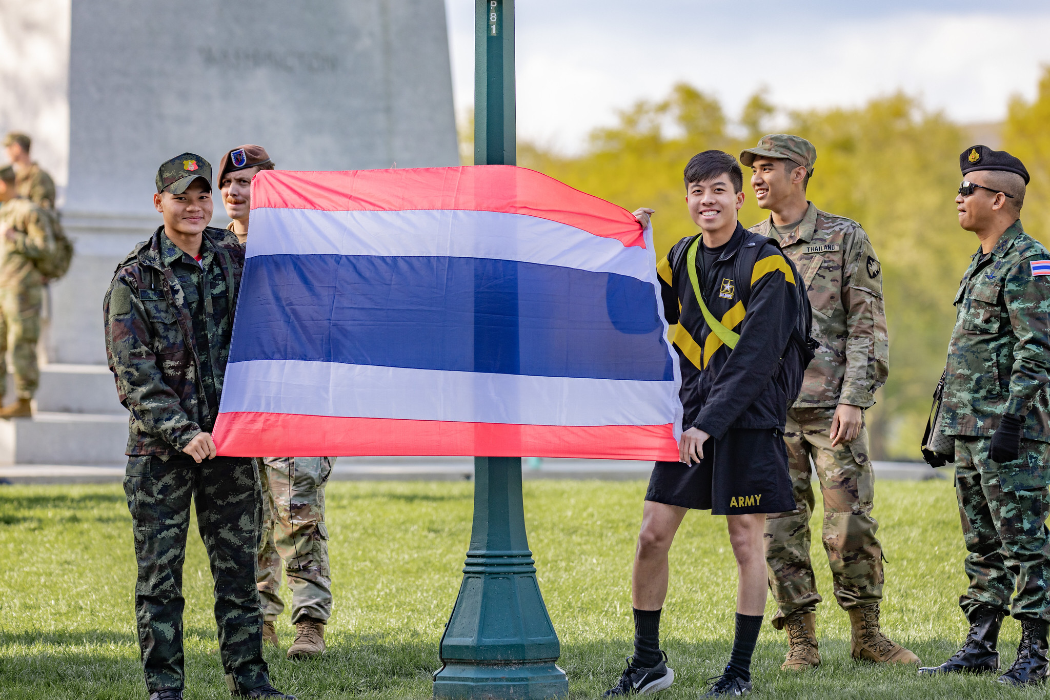 Teams conduct a relay race to determine the order of movement for the 2023 Sandhurst Military Skills Competition hosted at West Point, N.Y., Apr. 24, 2023. (U.S. Army Photo by Cadet Noah Murray)