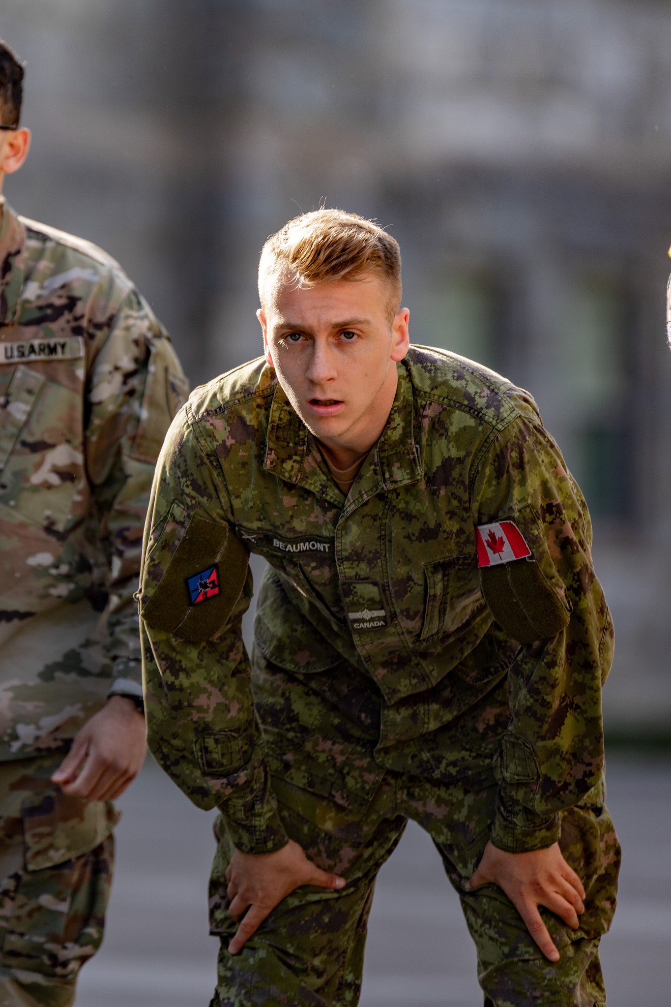 Teams conduct a relay race to determine the order of movement for the 2023 Sandhurst Military Skills Competition hosted at West Point, N.Y., Apr. 24, 2023. (U.S. Army Photo by Cadet Noah Murray)