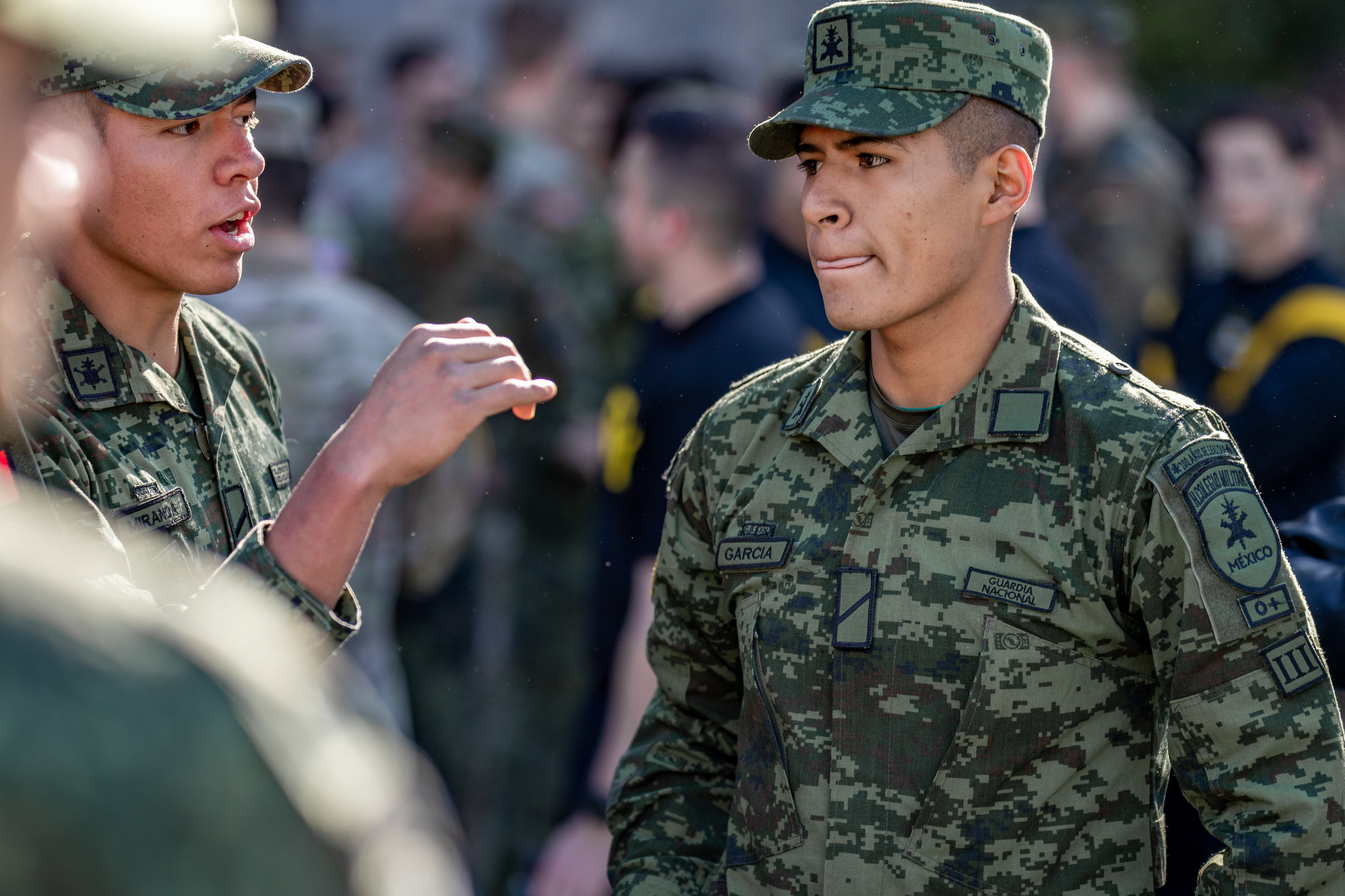 Teams conduct a relay race to determine the order of movement for the 2023 Sandhurst Military Skills Competition hosted at West Point, N.Y., Apr. 24, 2023. (U.S. Army Photo by Cadet Noah Murray)