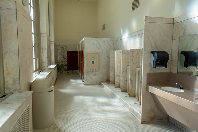 men's restroom Henry Ford museum, Detroit