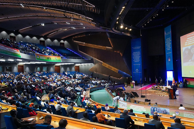 World Bank Group President David Malpass delivers his 2023 Spring Meetings Positioning Speech at the Mahatma Gandhi International Convention Center