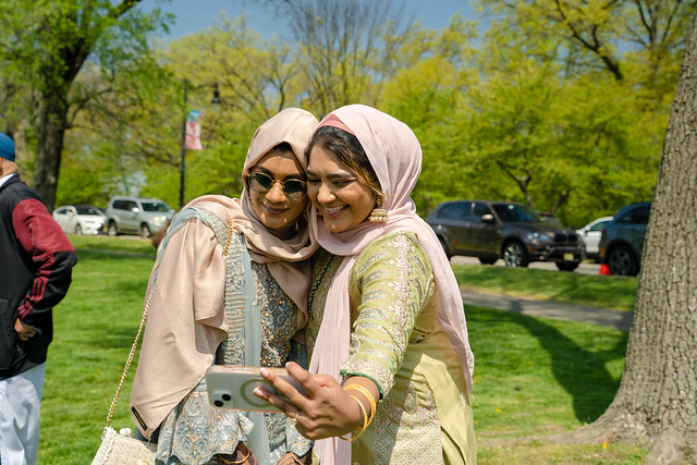 Governor Phil Murphy visits and Eid celebration in Newark's Branch Brook Park on Friday, April 21st, 2023 (Jake Hirsch/NJ Governor's Office).