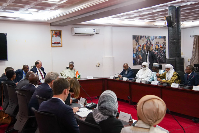 World Bank Group President David Malpass meets with Prime Minister Ouhoumoudou Mahamadou of Niger and select cabinet members