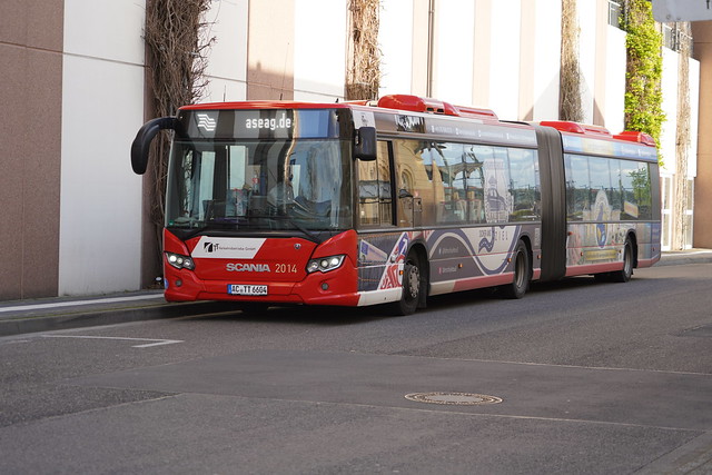 Scania Citywide LFA TT Verkehrsbetriebe GmbH / ASEAG 2014 met kenteken AC-L 6604 in Herzogenrath 25-04-2023