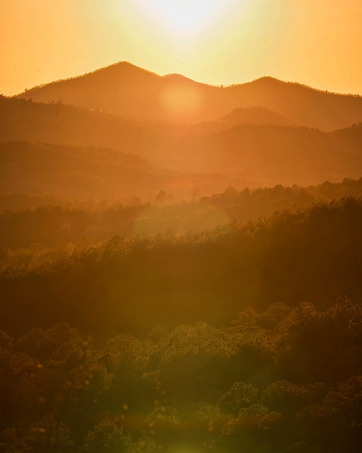 Ouachita Sunset. Ouachita National Forest, Arkansas. 2023.
