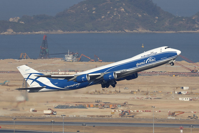 VQ-BRJ, Boeing 747-8F, AirBridge Cargo, Hong Kong