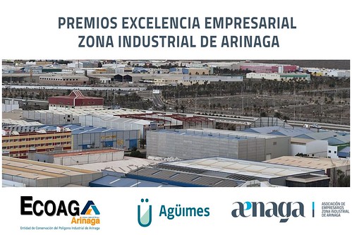 Cartel promocional de los Premios de Excelencia Empresarial Zona Industrial de Arinaga 2023