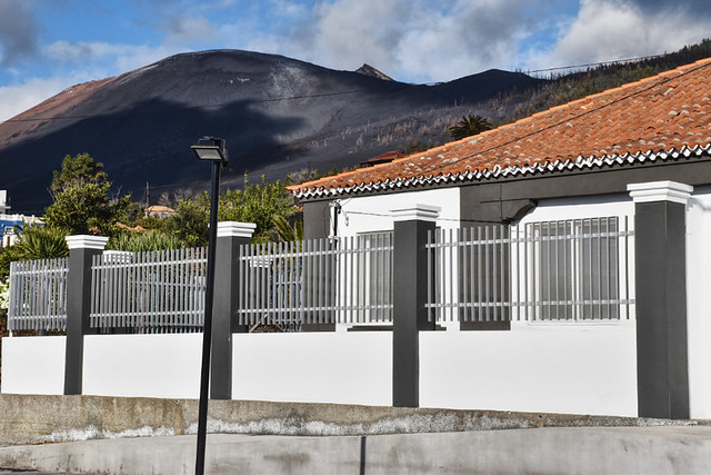 La Palma after the volcanic eruption of 2021 - New volcano above Las Manchas, La Palma