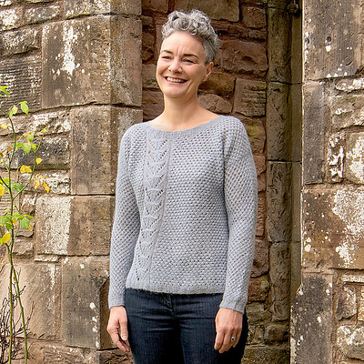 The Rising Star Sweater by Elena Dimchevska is a pattern from the Almanac Series II that is knit using Cirro.