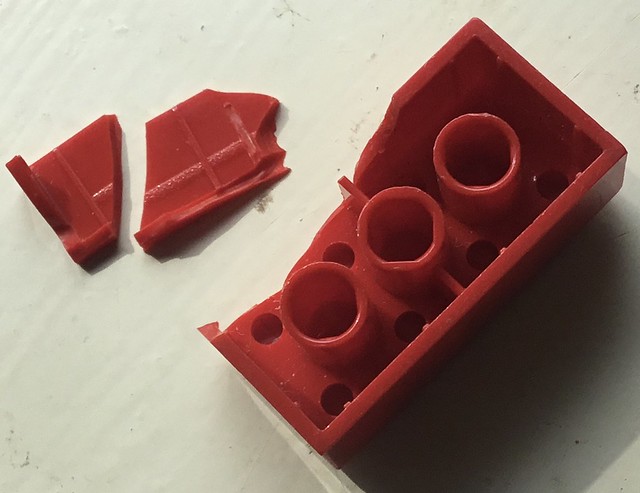 LEGO: Brittle blue in red?