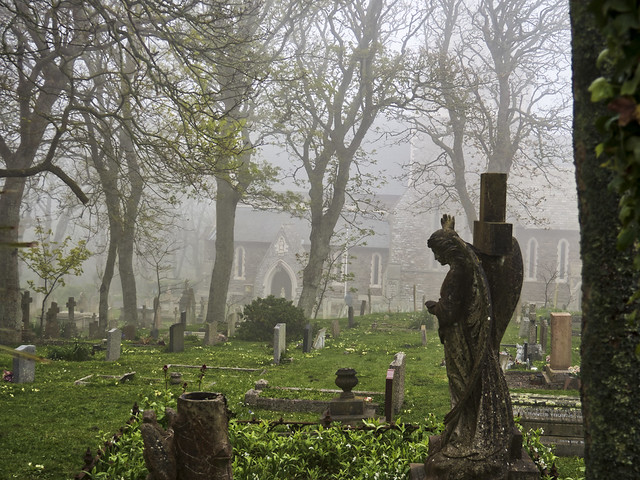 Foggy Churchyard - Alderney